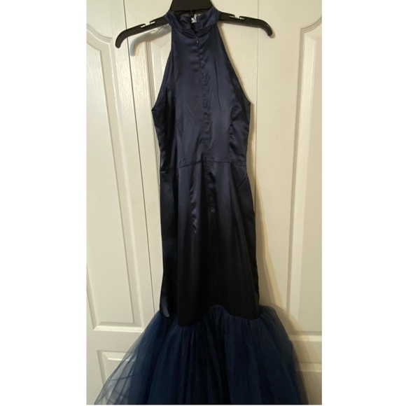 Custom Navy Prom Dress - Picture 2 of 2
